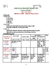 Đề thi học kì I Sinh học lớp 8 (Có đáp án) - Năm học 2016-2017 - Trường THCS Tú Điềm